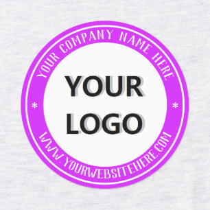 Branded Your Company Logo Product Labels Example
