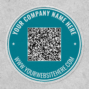 Branded Your Design Custom Text and QR Code Patch
