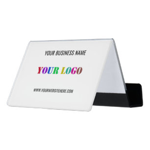 Branded Your Desk Business Card Holder Example