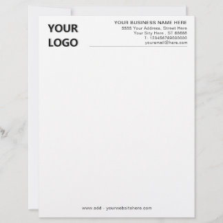 Branded Your Logo and QR Code Letterhead Example