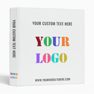 Branded Your Logo and Text Business Binder Example