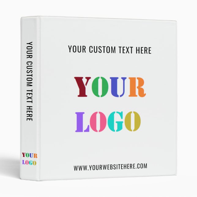 Branded Your Logo and Text Business Binder Example (Front/Spine)