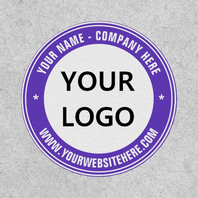 Branded Your Logo and Text Business Patch Example (Front)