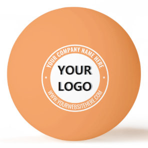 Branded Your Logo and Text Ping Pong Balls Example