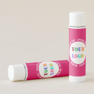 Branded Your Logo Custom Text Promotional Lip Balm