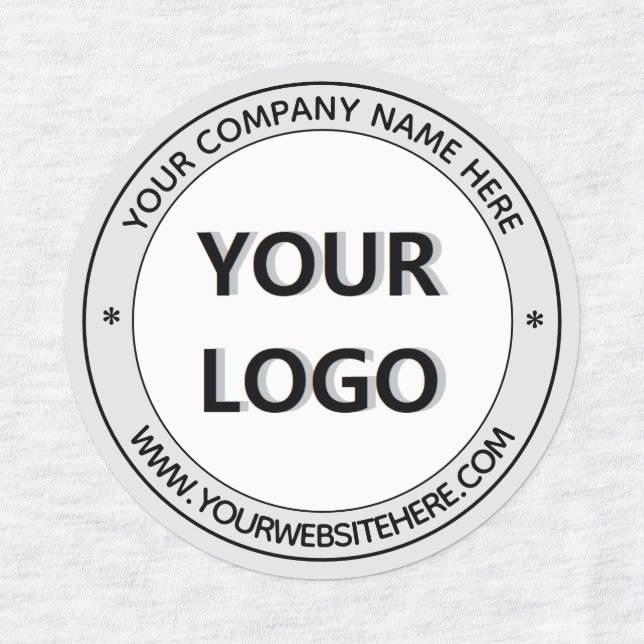 Branded Your Logo Name Website Labels Template (Design 1)