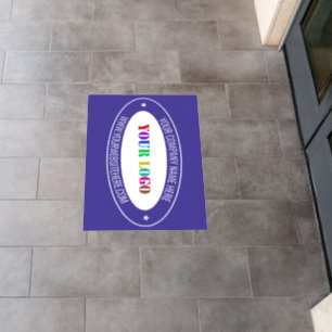 Branded Your Logo Promotional Floor Decals Example