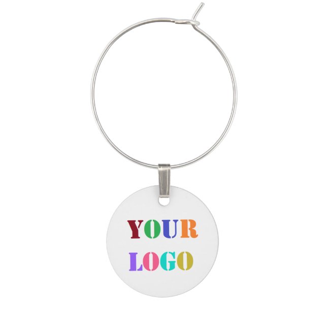 Branded Your Logo Promotional Wine Charm Example (First Charm)