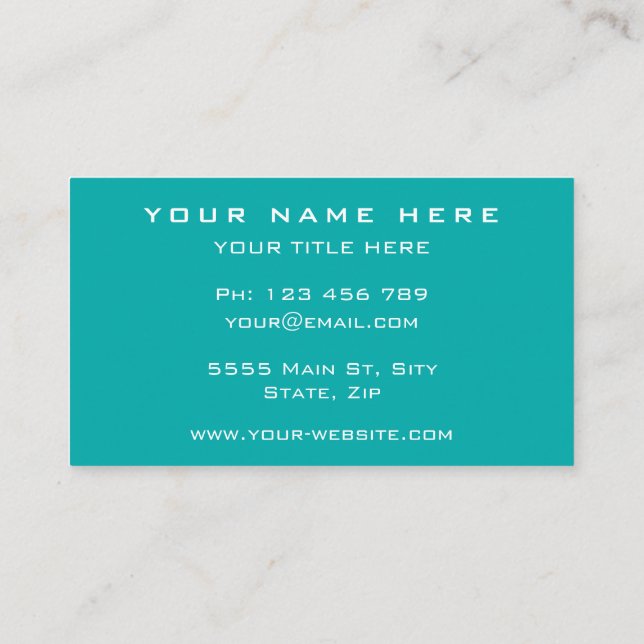 Branded Your Promotional Business Cards Example (Back)