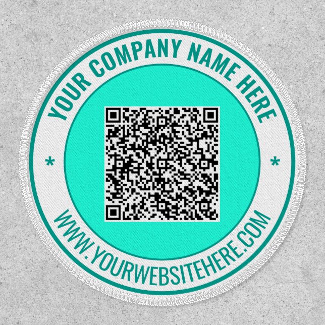 Branded Your QR Code Business Patches Example (Front)
