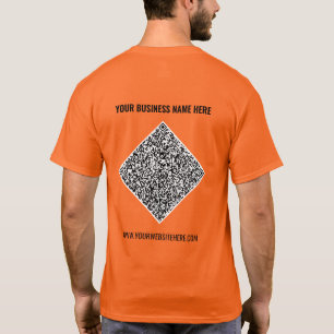 Branded Your QR Code Business T-Shirt Template