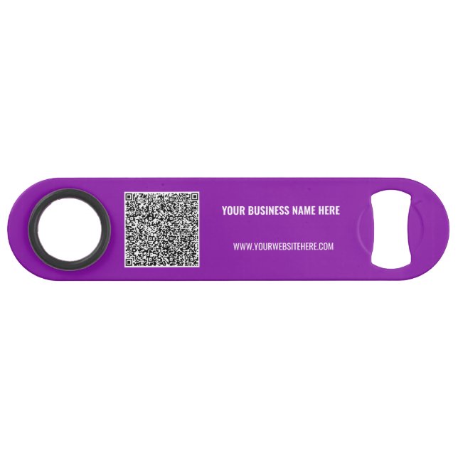 Branded Your QR Code Custom Text Bar Key Example (Back Horizontal)