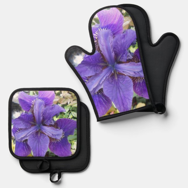 Brandeis Oven Mitt & Pot Holder Set (Front/Back)