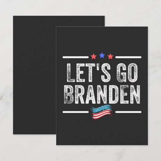 branden conservative, flag funny anti biden t-shir (Front/Back)
