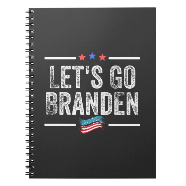 branden conservative, flag funny anti biden t-shir notebook (Front)
