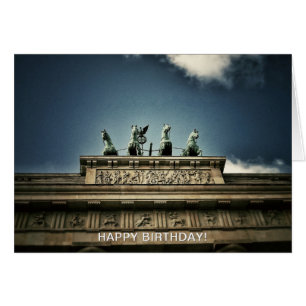 Brandenburg Gate Berlin Birthday Cards