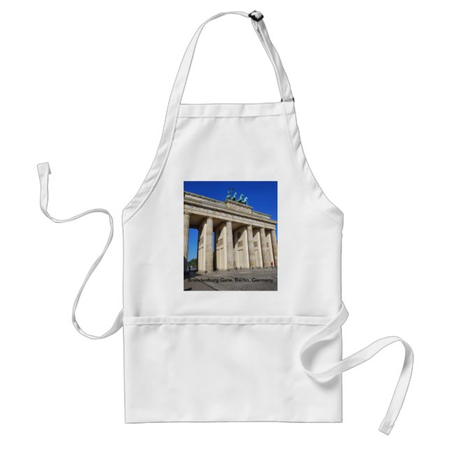 Brandenburg Gate, Berlin, Germany Adult Apron (Front)