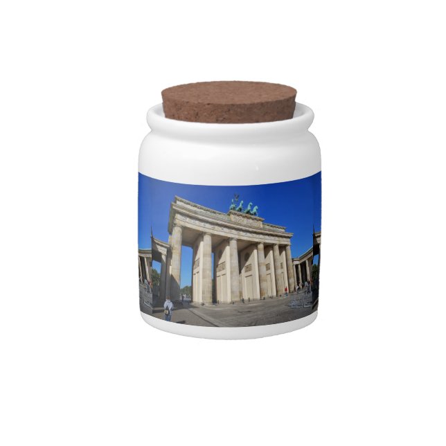 Brandenburg Gate, Berlin, Germany Candy Jar (Front)