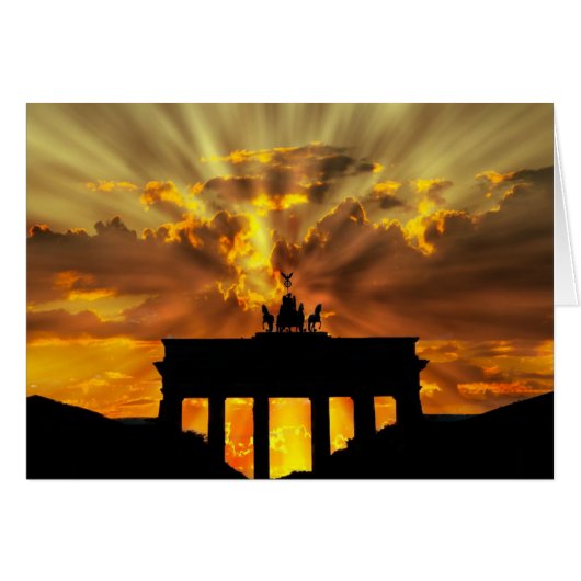 Brandenburg Gate, Berlin, Germany Cards (Front Horizontal)