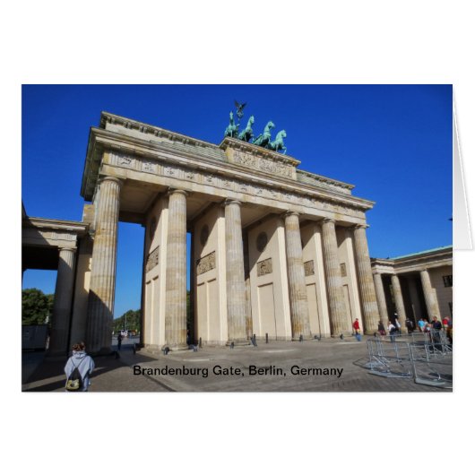 Brandenburg Gate, Berlin, Germany Cards (Front Horizontal)