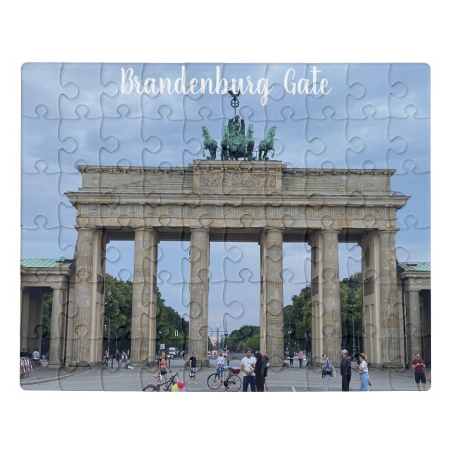 Brandenburg gate Berlin Germany Cityscape Jigsaw Puzzle (Puzzle Horizontal)