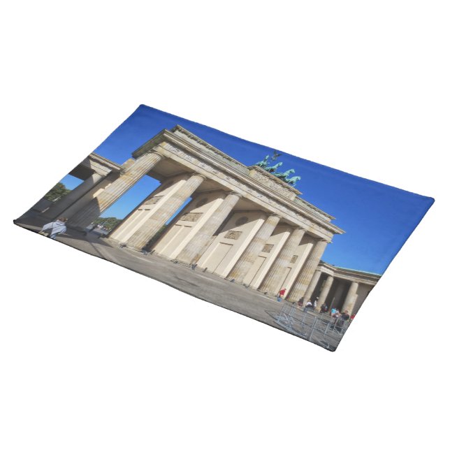 Brandenburg Gate, Berlin, Germany Cloth Placemat (On Table)