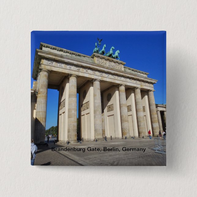 Brandenburg Gate, Berlin, Germany Pinback Button (Front)