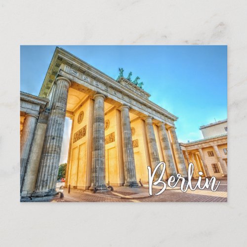 Brandenburg Gate Berlin Germany Postcard