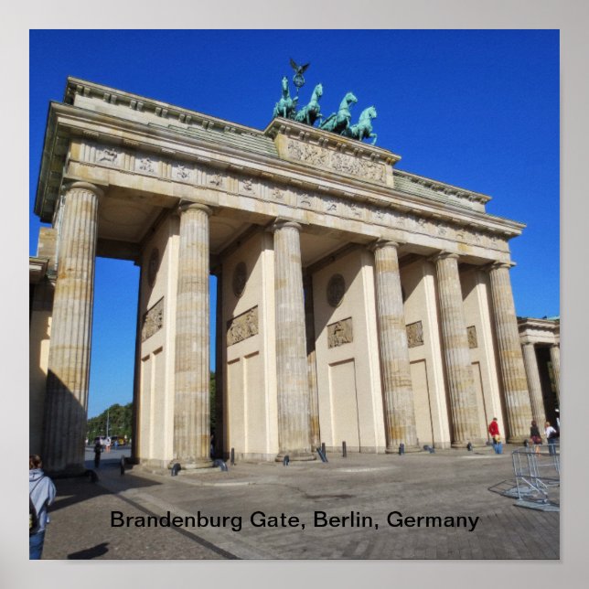 Brandenburg Gate, Berlin, Germany Small Poster (Front)