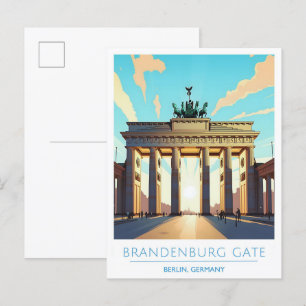 Brandenburg Gate Berlin Germany Travel  Postcard