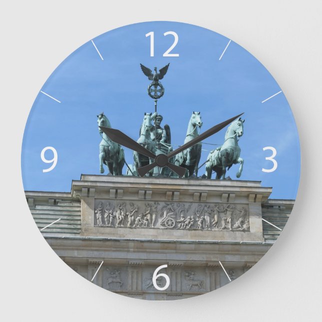 Brandenburg Gate Berlin Large Clock (Front)