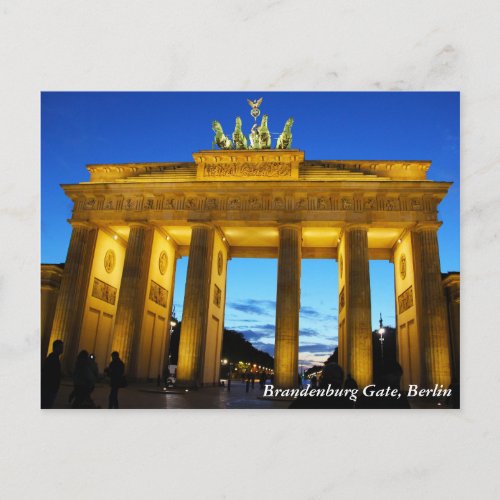 Brandenburg Gate Berlin Postcard