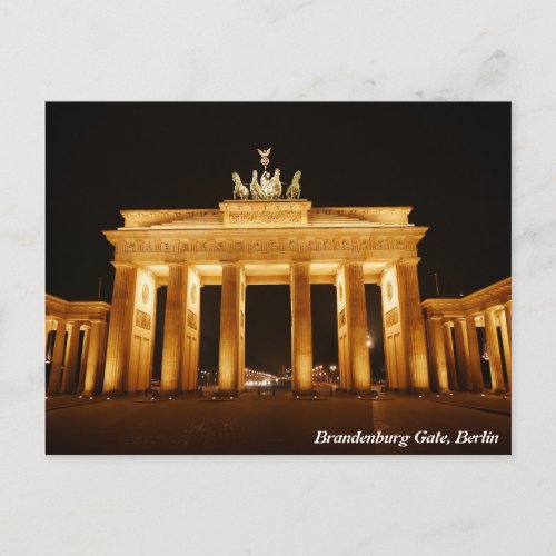 Brandenburg Gate Berlin Postcard