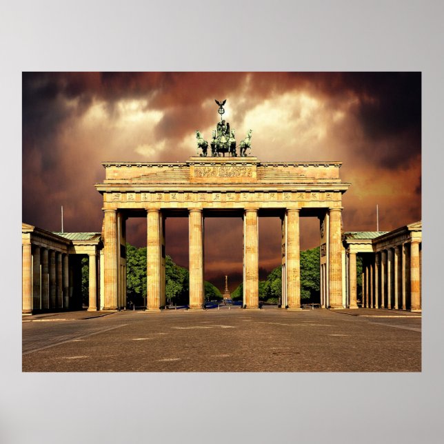 Brandenburg Gate Berlin Poster (Front)