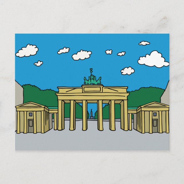 Brandenburg Gate in Berlin Postcard (Front)