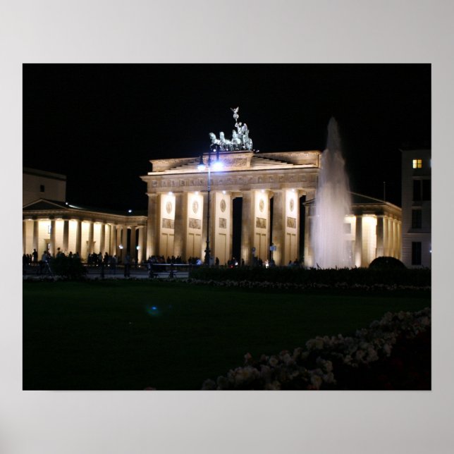 brandenburg gate night poster (Front)