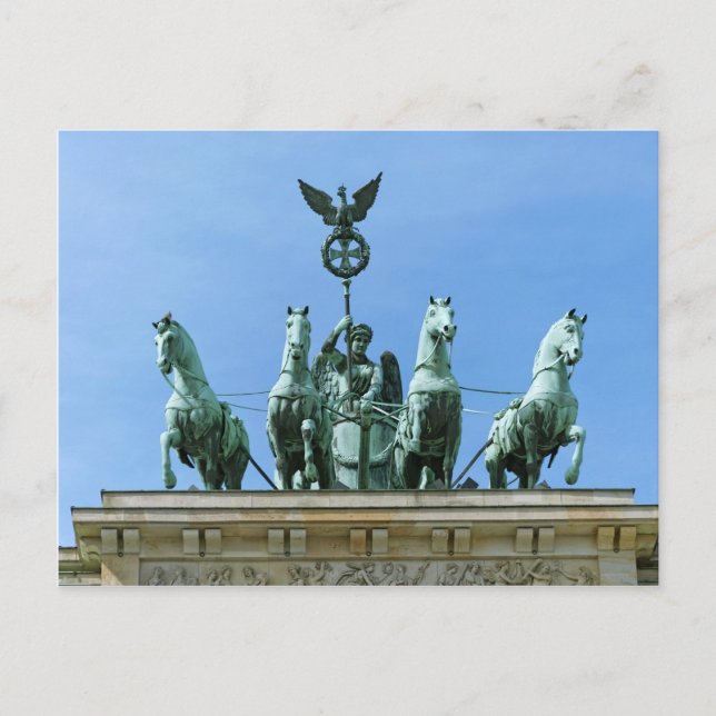 Brandenburg Gate Quadriga Berlin Postcard (Front)