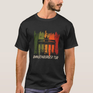 Brandenburg Gate Retro Berlin Germany On Pariser P T-Shirt