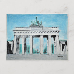 Brandenburg Gate Sketch Postcard