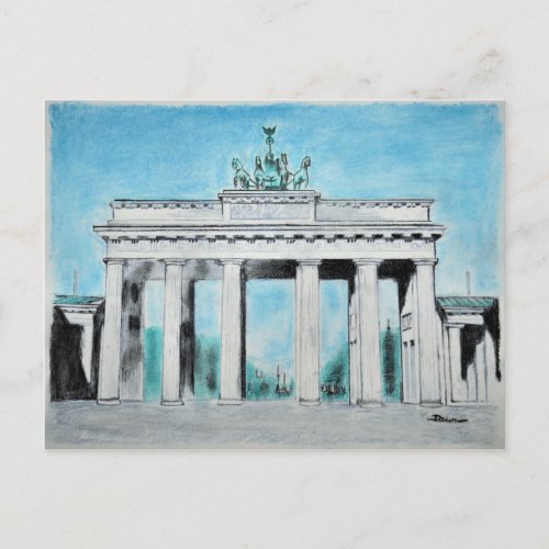 Brandenburg Gate Sketch Postcard