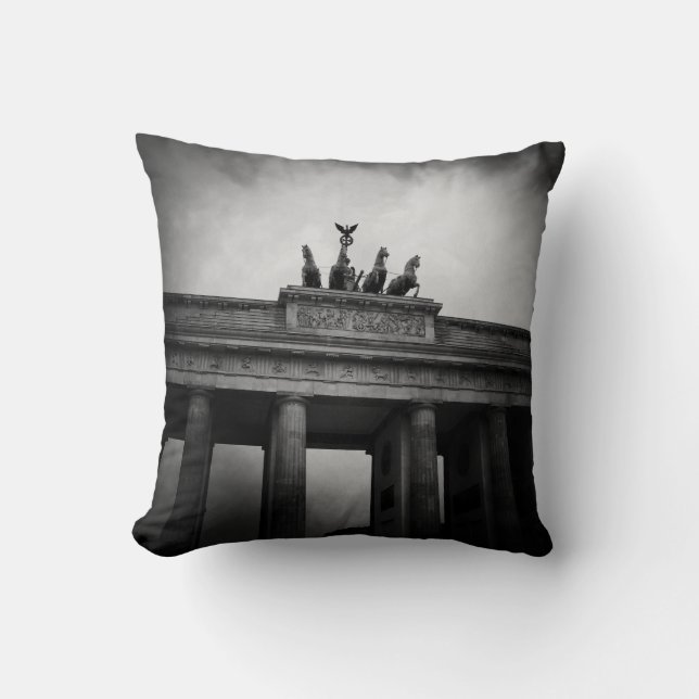 Brandenburg Gate Throw Pillow (Front)