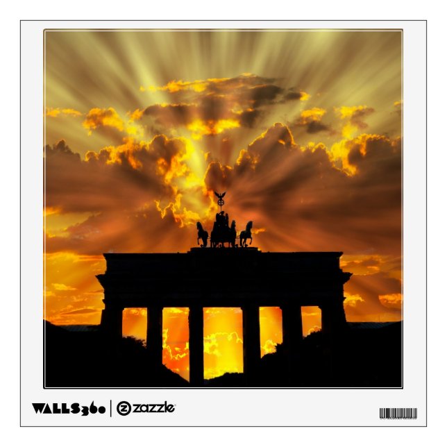 Brandenburg Gate Wall Sticker (Front)