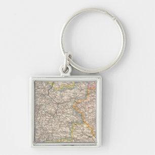Brandenburg, Posen Atlas Map Keychain
