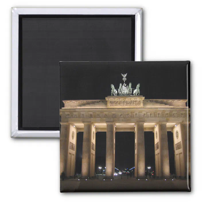 Berlin Magnet Brandenburger Tor Germany Landkarte Metall Neu 