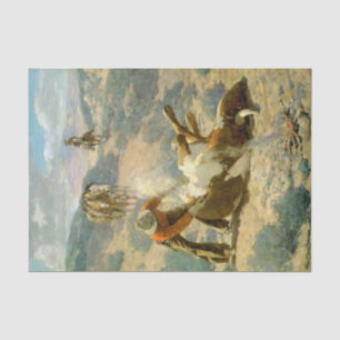 “Branding a Steer” by Frank Tenney Johnson Tissue Paper