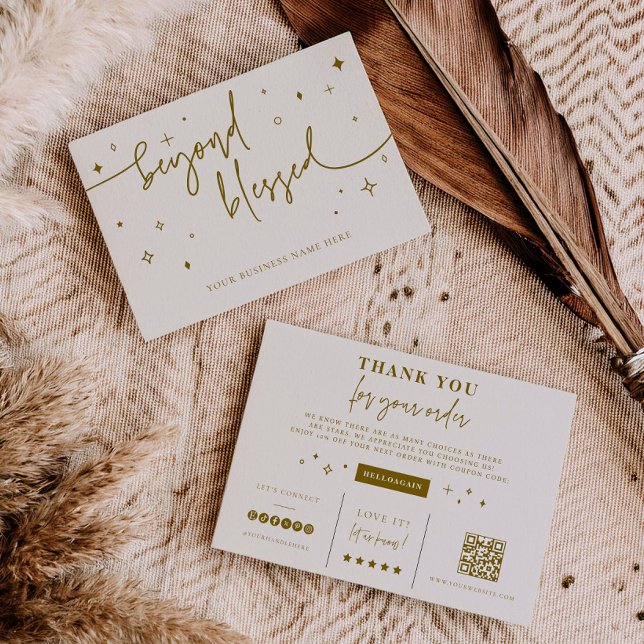 Branding Coupon Card Small Business Shop Thank you (Creator Uploaded)