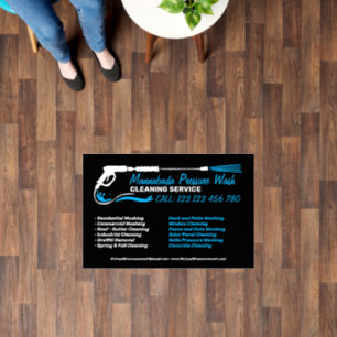 Branding for him Pressure Washing Office Cleaning Floor Decals