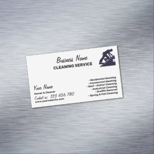 Branding For Pressure Cleaning Business Card Magnet