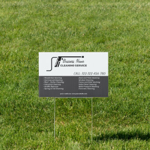 Branding For Pressure Cleaning Business Yard Sign