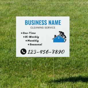 Branding For Pressure Cleaning Business Yard Sign